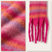 Women Winter Scarf Soft Warm Long Scarf 38×200cm Gradient Color Tassel Shawl Fashion Cozy Acrylic Scarf-2688