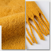 Women Classic Long Winter Scarf Plain Soft Warm Tassel Scarf Acrylic Shawl Wrap 200cm-2685