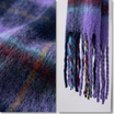 Women Tartan Plaid Winter Scarf Soft Long Tassel Blanket Scarf 50×190cm Warm Brushed Acrylic Shawl Wrap-2676