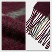 Women Winter Scarf Soft Warm Long Tassel Shawl Wrap Plaid Check Neck Scarf