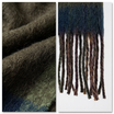 Women Winter Scarf Soft Warm Fuzzy Plaid Tassel Shawl Wrap Long Neck Scarf
