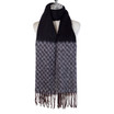 Women Winter Scarf Soft Warm Fuzzy Plaid Tassel Shawl Wrap Long Neck Scarf