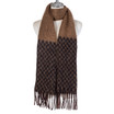 Women Winter Scarf Soft Warm Fuzzy Plaid Tassel Shawl Wrap Long Neck Scarf