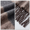 Women Winter Scarf Soft Warm Fuzzy Stripe Tassel Scarf Long Thick Cozy Shawl Wrap Acrylic Neck Scarf