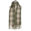 Women Winter Plaid Scarf Soft Warm Tartan Shawl Wrap Oversized Checked Tassel Scarf 70x190cm