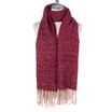 Women Winter Scarf Soft Warm Plaid Checked Tassel Shawl Wrap Oversized Long Thick Cozy Scarf