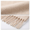 Women Oversized Winter Scarf Soft Warm Plain Tassel Shawl Wrap Thick Long Solid Colour Blanket Scarf