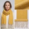 Women Oversized Winter Scarf Soft Warm Plain Tassel Shawl Wrap Thick Long Solid Colour Blanket Scarf