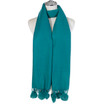 Women Pom Pom Winter Scarf Soft Warm Oversized Shawl Wrap Long Tassel Faux Fur Ball Scarf Ladies Neck Warmer