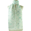 Teal Vintage Floral Pattern All Season Scarf