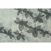 Grey Leaf Pattern All Season Scarf