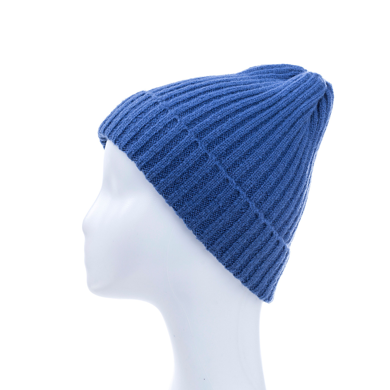 Royal Blue Plain Winter Beanie Hat 