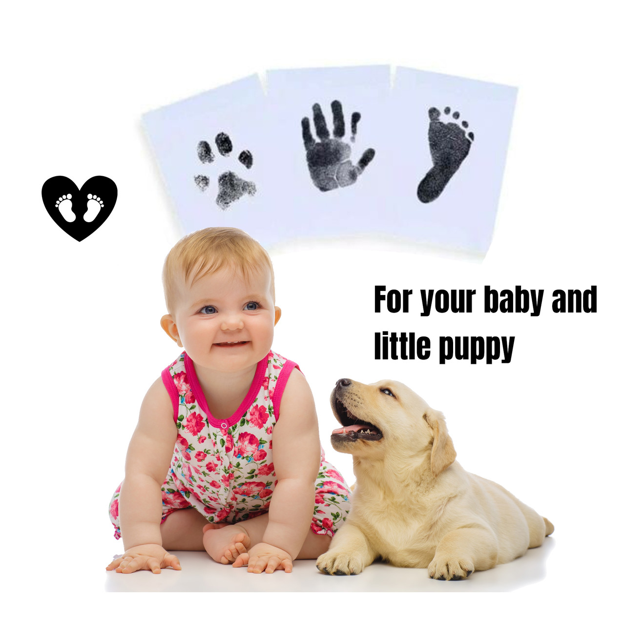 Single Newborn Footprint Handprint Safe Inkless Gift Foot Hand Print ...