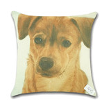 Dog Cushion Cover Waist Throw Pillow Case