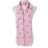 Pink Dog Lover  Scarf SC8767