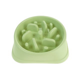 Happy Hunting  Healthy Slow Feed Dog/Cat Bowl - Maze Design Green