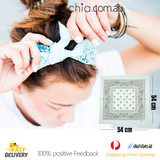 100% COTTON BANDANAS Paisley Square Head Scarf BPS047