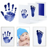 4Pack Newborn Footprint Handprint-Blue