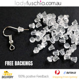 50Pcs Gold Plated Earring Hooks, Bulk Packs, FREE Silicone Back