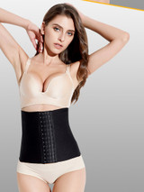 Women Corset Waist Trainer Tummy Girdle Belt Body Shaper-Black