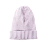 Pink Plain Winter Beanie Hat HATM190-4