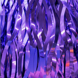 Metallic Tinsel Curtain Foil 2m - purple