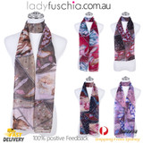 RED Lady's Summer Light Weight Scarf SCX889-2