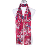 RED Lady's Summer Light Weight Scarf SCX903-3