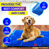 Cool Gel Mat Dog Cat Bed Non-Toxic Cooling Dog Summer Pad 5 Sizes Pet FAST POST