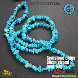 BLUE TURQUOISE GEMSTONE CHIPS