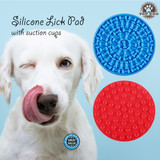 Dog Bath Lick Pad Mat Pet Shower Grooming Slow Feeder Dog Suction Training AU