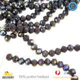 1 Strand 8mm Lilac Rondelle Faceted Glass Crystal Beads Multi Colour 65 PCs DIY