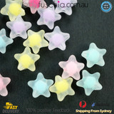 50PC 11MM Matte Star Multi Colour Beads Pony Bead mixed DIY Craft Letters Making