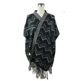 Black and white Open Front Cape SP1180