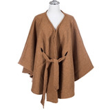 Sand Open Front Free Size Winter Coat SP1228 SAND