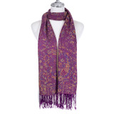 PURPLE Pashmina Feeling Scarf SCP786-3