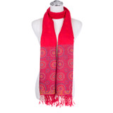 RED Pashmina Feeling Scarf SCP790-5