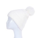 WHITE Adult Beanie HATM547-5