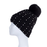 BLACK Adult Beanie HATM590-1