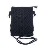 BLACK Crossbody Bag B6256-1