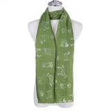 GREEN All Season Ladies Scarf Scarf SC1862-3