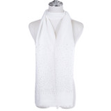 WHITE All Season Ladies Scarf Scarf SC1869-2