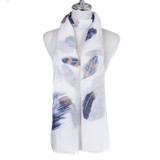 WHITE All Season Ladies Scarf Scarf SC1875-1