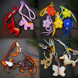 Handmade Cute Bag Charms Keychains ¨C Fun Animal & Flower Shapes KR156 LILAC