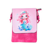 Hot Pink Mermaid Flap Kids Bag with Strap