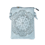 BLUE Crossbody Envelope-Style Bag B6436A-4