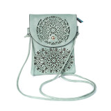 TEAL Flap Crossbody Envelope-Style Bag B6441A-3