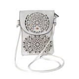 GREY Flap Crossbody Envelope-Style Bag B6441A-4