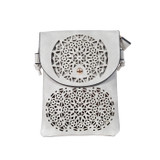 GREY Flap Crossbody Envelope-Style Bag B6441A-4