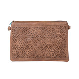 BROWN Crossbody Envelope-Style Bag B6443A-5